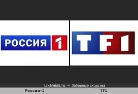 From wikipedia, the free encyclopedia. Logotipy Telekanala Rossiya 1 I Francuzskogo Telekanala Tf1 Zabavnye Shodstva