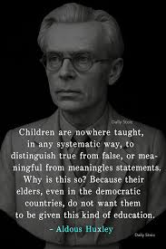 Why aren't children taught to distinguish true from false statements?