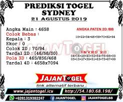 Prediksi Angka Jitu Sydney 21 Agustus 2019 Sydney 11 September 25 Agustus