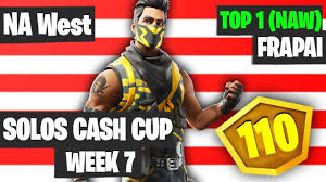The solos cash cups conclude this week with the usual schedule of a contender's cup followed by a champion's cup the next day. Apply Fortnite Solo Cash Cup Leaderboard