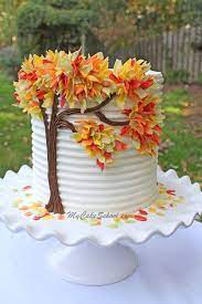 Autumn Leaves In Chocolate Blog Tutorial Cake Fall Cakes Cake Decorating