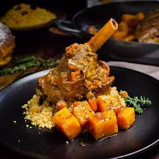 Add the wine and simmer for 1 minute. Persian Lamb Shanks Oven Braised In Cranberry Juice Flawless Food