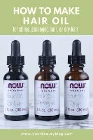 (test first to make sure oil is not too hot). 3 Amazing Homemade Hair Oil Recipes Hair Oil Recipe Homemade Hair Products Homemade Hair Oil