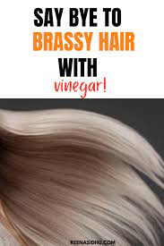 How To Get Rid Of Brassy Hair With Vinegar Brassy Hair Brassy Blonde Hair Tone Orange Hair