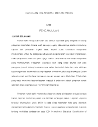 Doc Panduan Pelaporan Rekam Medis Dewi Supiandari Academia Edu