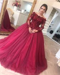 Long Sleeves Prom Dress Ball Gowns Prom Dress Burgundy Wedding Dress Burgundy Wedding Dress Long Sleeve Ball Gowns Prom Dresses Ball Gown