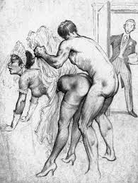 Tom Poulton Erotic Drawing