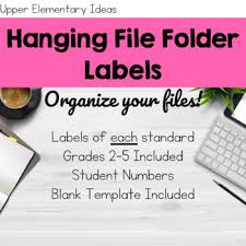Different file formats available for download at uprinting.com. File Folder Labels Template Worksheets Teaching Resources Tpt