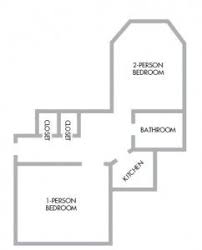 319 337 Huntington Triple University Housing Apartment Floor Plans Floor Plans