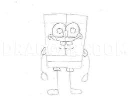 Svg black and white spongebob vector character nickalive!: How To Draw Spongebob Step By Step Drawing Guide By Annabanana Dragoart Com