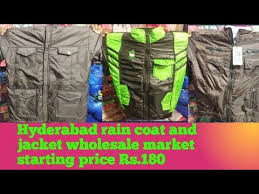 Hyderabad Rain Coat And Jacket Wholesale Market Youtube