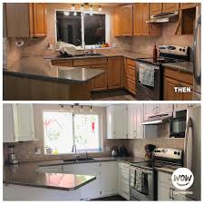 If you need to make an economical choice, painting is. Cabinet Painting Refinishing Services Wow 1 Day Painting
