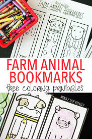 Find & download free graphic resources for farm animals. Free Printable Farm Animal Bookmarks For Kids To Color Sunny Day Family