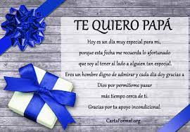 Papagracia papa por tantocariño que me dasgracias por losmomentos felicesgracias por que me dastoda lo que un hijopuede pedir amor. Carta A Papa Como Decidir Escribir Y Que Decirte Carta Poder