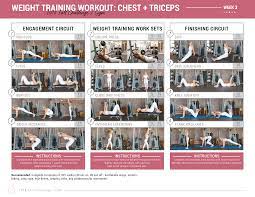 Chest Triceps Upper Body Weight Training Workout Lauren Gleisberg