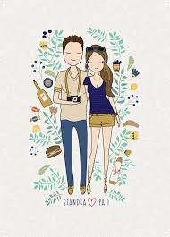 Custom Family Portrait Personalized Portrait Illustration Couple Illustration Wedding Couple Illustration Family Draw Custom Family Portrait Portrait Illustration Family Drawing