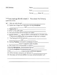 Biology multiple choice questions and answers for different competitive exams. Cell Division Reading Worksheets Teaching Resources Tpt