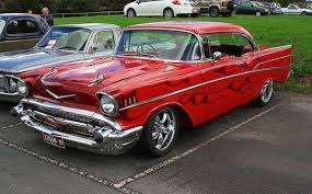 Image result for Flame Red 1957 GMC