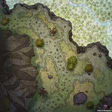 Mountain Pass Battle Map 38x38 Battlemaps Dungeon Maps Forest Map Tabletop Rpg Maps