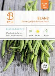 Bean Kentucky Wonder Pole Bean Seed Bentley Seeds In 2021 Pole Beans Kentucky Wonder Pole Beans Bean Seeds