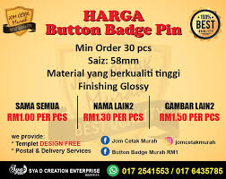 Button badge yg sangat cantik & berbaloi. Button Badge Murah Rm1 Home Facebook