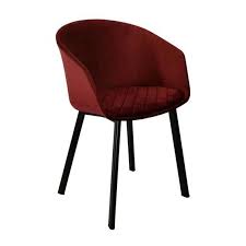stoel velvet vic rood stoelen eetkamerstoelen eettafel stoel