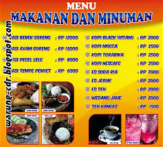 Contoh gambar menu makanan dan minuman. Contoh Menu Makanan Images Nomor Siapa