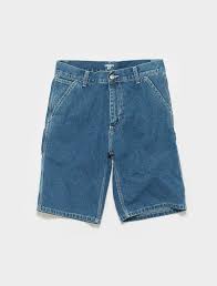 Can camel make you look rich? Carhartt Wip Ruck Single Knee Shorts In Blue Stone Wash Voo Store Berlin Worldwide Shipping