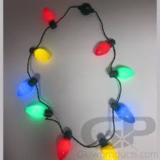 Christmas Light Necklace Xmas Light Bulb Necklaces Glowproducts Com