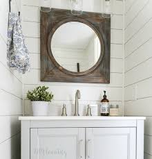Check spelling or type a new query. A Tiny Bathroom Reveal With Modern Farmhouse Style Diy Beautify Creating Beauty At Home