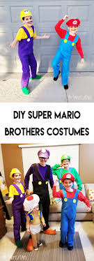 Mario kostüm großhandel mario kostüm online milanoocom. Diy Super Mario Brothers Costumes The Happy Scraps