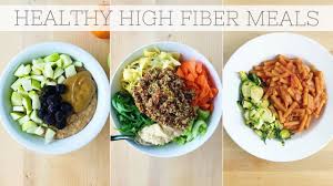 Try some of these delicious dishes. High Fiber Diet Full Day Of Eating Plant Based Meals Youtube