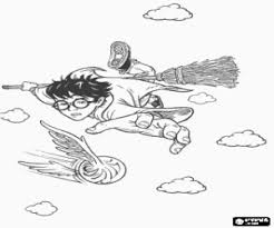 Choosing the harry potter coloring pages online is more challenge than use the coloring book. Harry Potter And Quidditch Coloring Page Printable Game