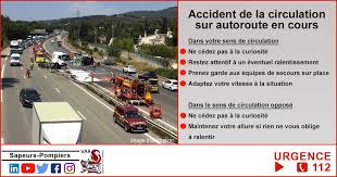 Ce vendredi, aux alentours de 17h20, un grave accident s'est produit sur l'a50 à. Sdis83 Officiel Sapeurs Pompiers Du Var Beitrage Facebook