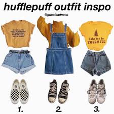 Cute Credit Guccisadness Outfitinspo Puffs Outfit Outfits Outfitideas Harrypotter Harry Trend Retro Outfits Hogwarts Outfits Hufflepuff Outfit Then, just pair it with a to create the perfect grunge outfit, you have to complete it with awesome footwear. retro outfits