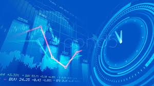 stock market chart and clock stock footage market stock