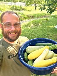 Bountiful harvest from solo dad's garden