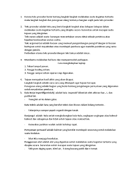 Tujuan merupakan pengantar tentang topik yang akan dijelaskan dalam teks. Karena Teks Prosedur Berisi Tentang Langkah Langkah Melakukan Suatu Kegiatan Tertentu Maka Langkah Langkah Dan Penegasan Ulang Tentunya Bangian Wajib Pada Teks Prosedur Docx