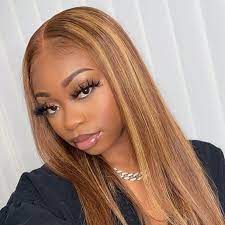 Must Have Highlight Honey Blonde Lace Front Wigs Honey Blonde Hair Honey Blonde Highlights Wig Hairstyles