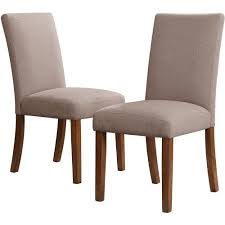 Dorel Living Linen Upholstered Parsons Chairs Set Of 2 Taupe Pine Walmart Com Dining Chairs Dorel Living Parsons Chairs