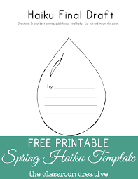 Submit your essay for analysis. Free Spring Haiku Lesson And Template