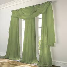 You will to received 1pc sheer scarf valance swag topper (37 x 216 décor convention church party's wedding, social events home Elegance Voile Sage Green Sheer Curtain Bedbathhome Com