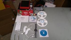 Nintendo wii console mini red. Nintendo Wii Mini Red Black Video Game Console System Wiimote Bundle Mario Kart 1790122985