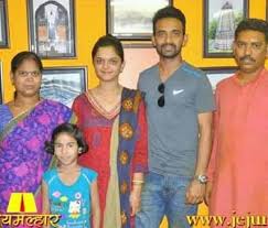 Ajinkya rahane and wife radhika dhopavkar (photo: Ajinkya Rahane With Wife Cricketers With Family Facebook