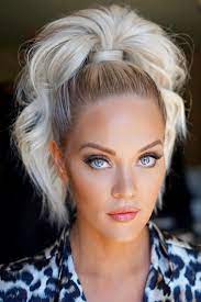 In general, all shades of blond or kitten emphasize your blue eyes. 20 Hair Styles For A Blonde Hair Blue Eyes Girl Lovehairstyles Com High Ponytail Hairstyles Hair Lengths Long Hair Styles