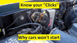 Know Your Cars Clicks Why It Won T Start Youtube