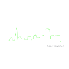 Outline Of San Francisco Skyline For E S Room San Francisco Tattoo Skyline Tattoo Dream Tattoos