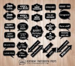 Birthday Photobooth Props Digital Instant Download Chalkboard Photo Boot Wedding Photo Booth Props Photo Booth Birthday Party Photo Booth Props Birthday