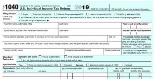 The 1040 tax form was released in 1913, and its fundamental structure has stayed basically the same for the past 100 years. Printable 2019 Irs Form 1040 Us Individual Income Tax Return Cpa Practice Advisor