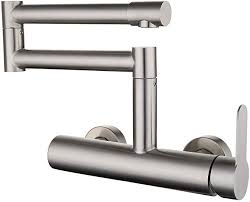 Homelava Faltbar Spultischarmatur Einhebelmischer Kuche Wandmontage Armatur Edelstahl Kuchenarmatur Matt Amazon De B Kuchenarmatur Wasserhahn Kuche Edelstahl